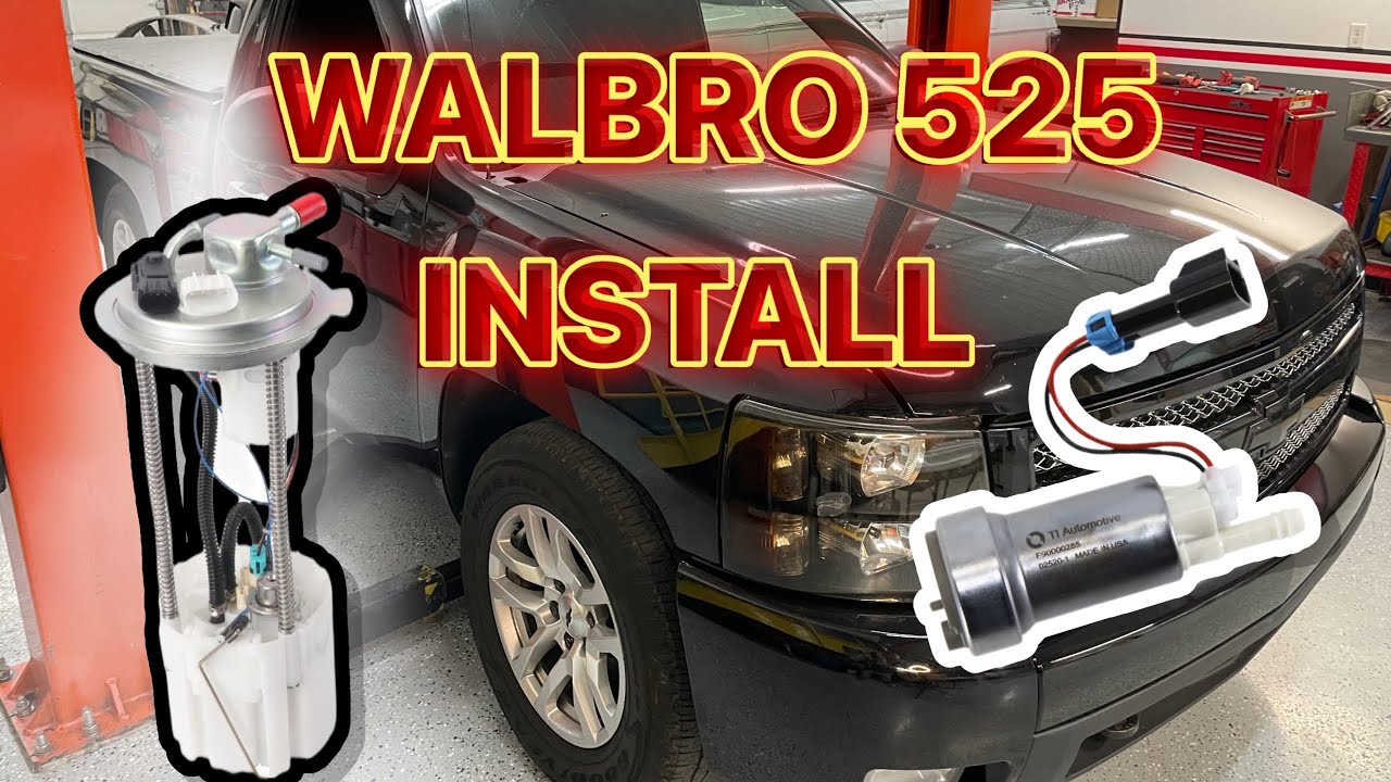 Установка топливного насоса Walbro 525 в автомобиле Silverado.