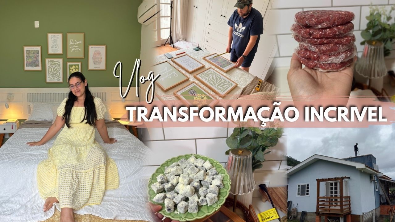 VLOG TRANSFORMAÇÃO NO QUARTO DOCINHO DE BANANA E PRIMEIROS RESULTADOS