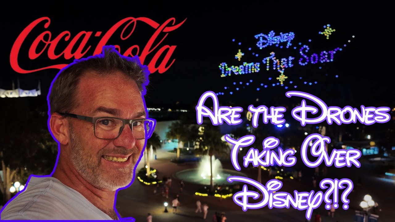 Disney Springs Dreams That Soar - Drone Show a Different Point of View!