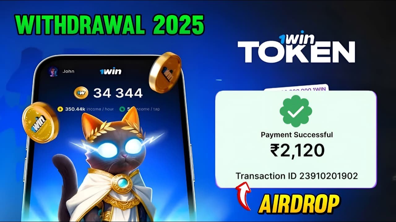 1Win Token 2025 || 1Win Token Airdrop Withdrawal 2025 | 1Win Token telegram Airdrop 🤩 1 Win Token