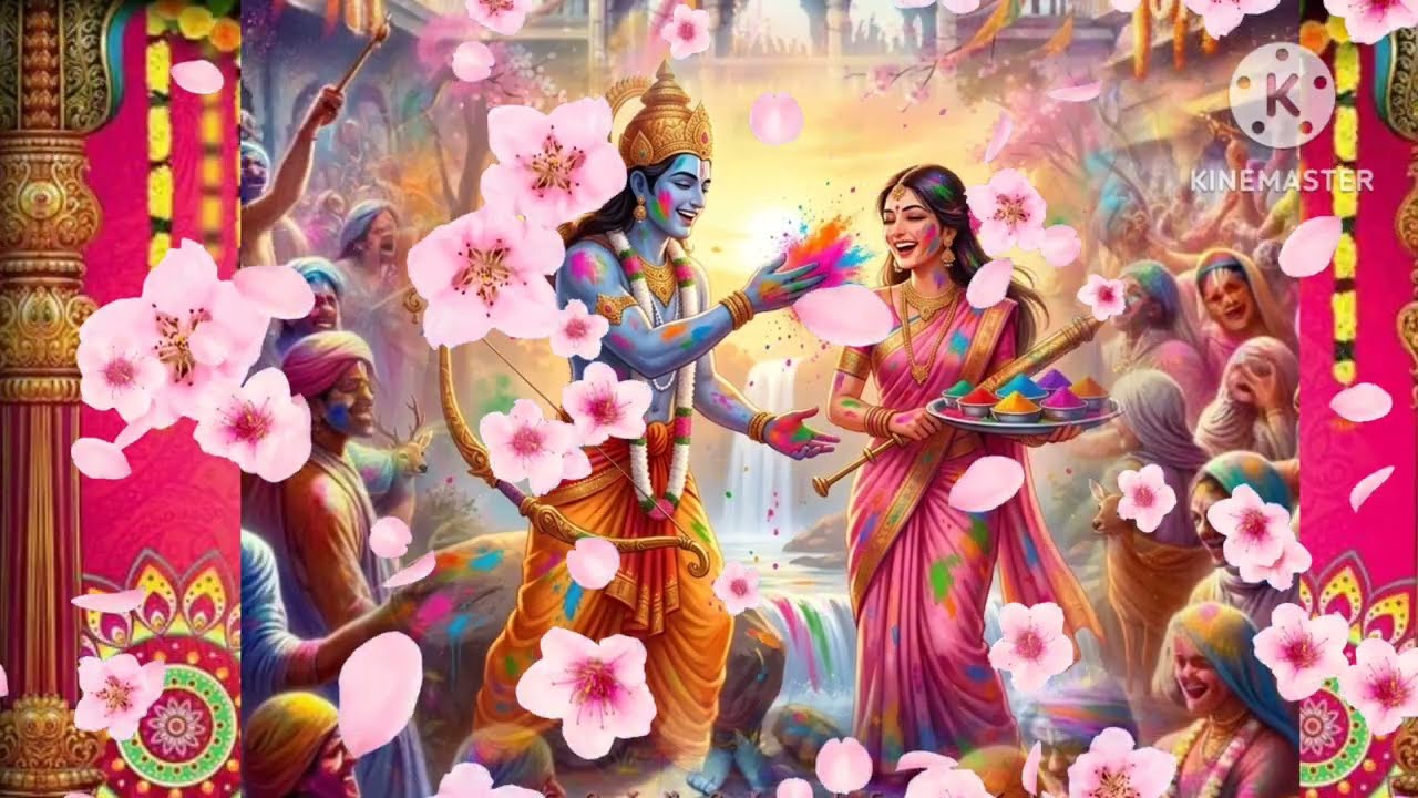 Holi song 👏होली खेले रघुवीरा अवध में #holi#ram#holisong