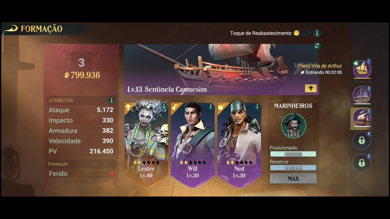 Sea of Conquest analisando conta de um inscrito