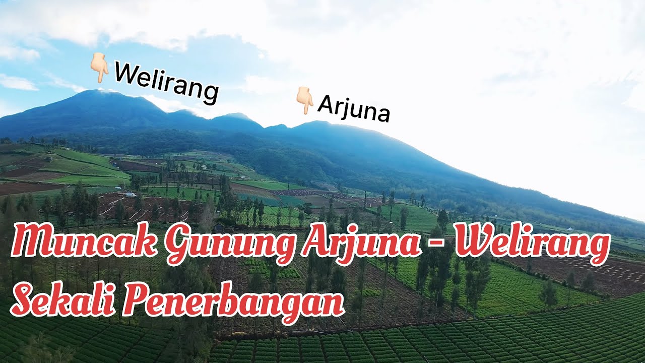 MUNCAK ARJUNO - WELIRANG SEKALI PENERBANGAN DRONE