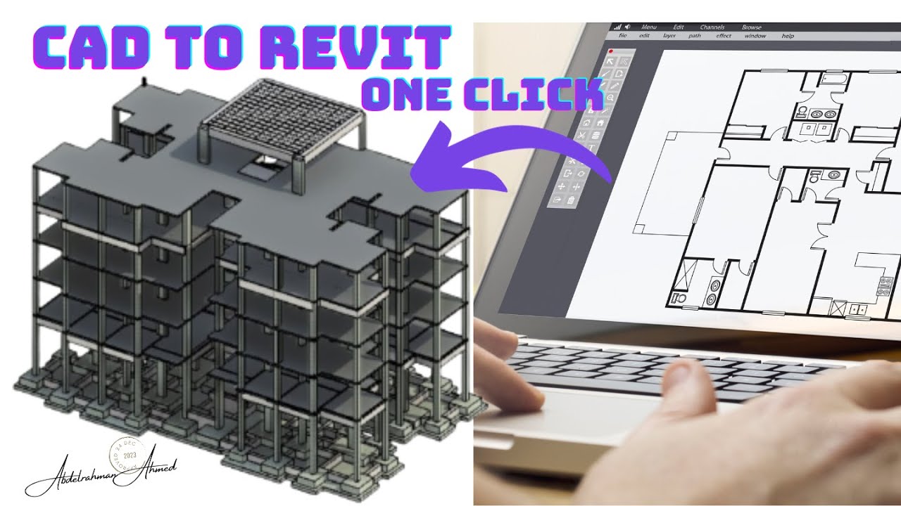 Automatic modeling From CAD to Revit By Dynamo for All Element