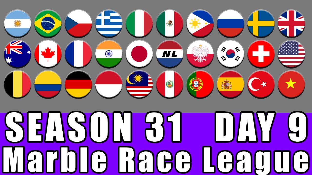 Marble Race League Season 31 Day 9 Marble Race in Algodoo / Marble Race King