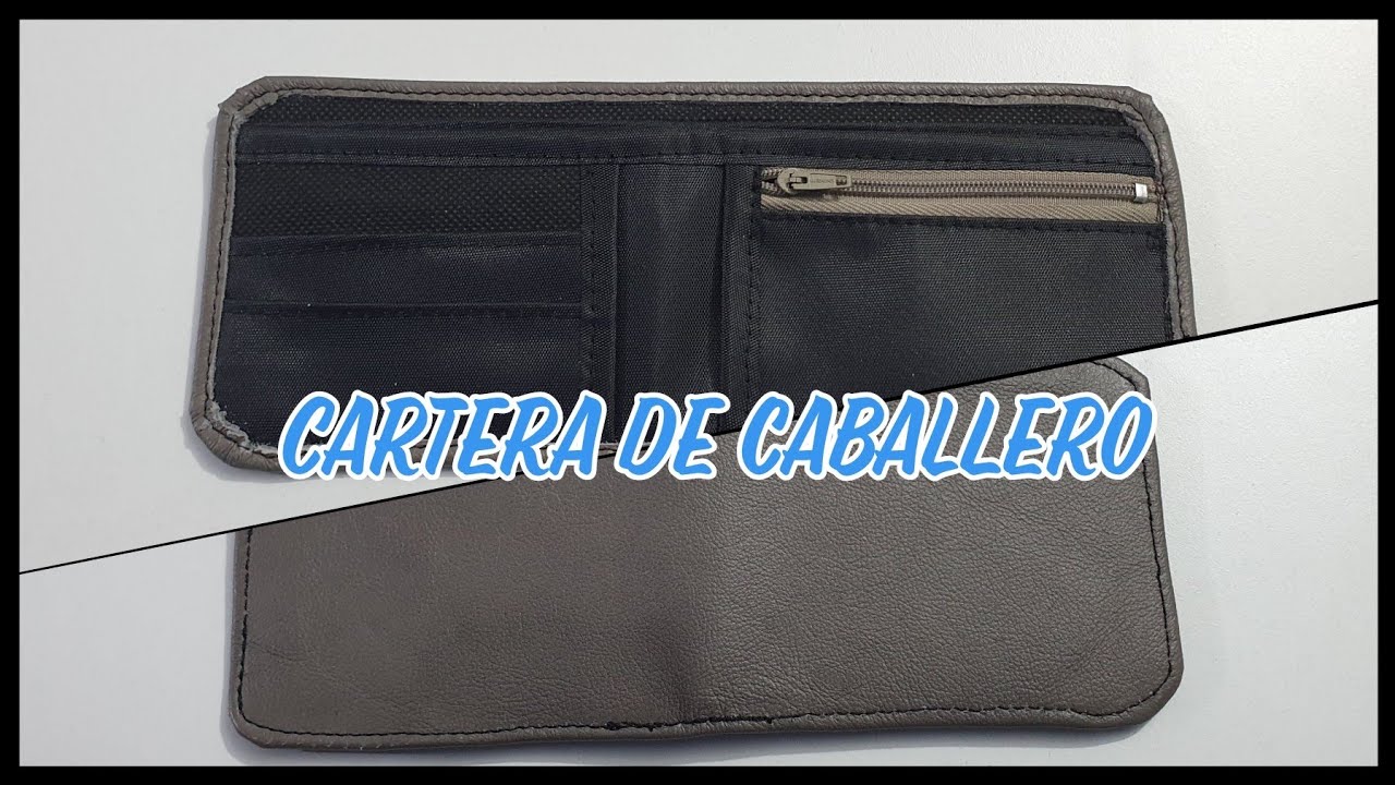 Cartera para caballero paso a paso. - Curso de carteras y bolsas