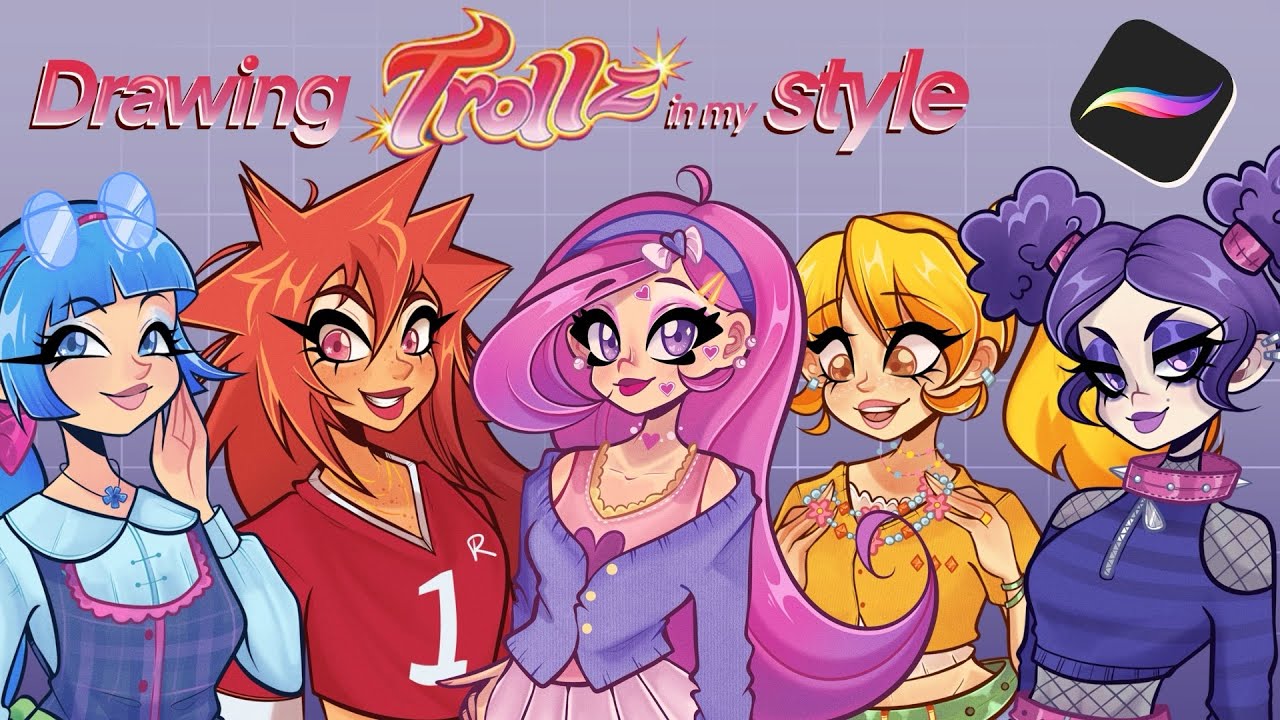 DRAWING TROLLZ in MY STYLE!