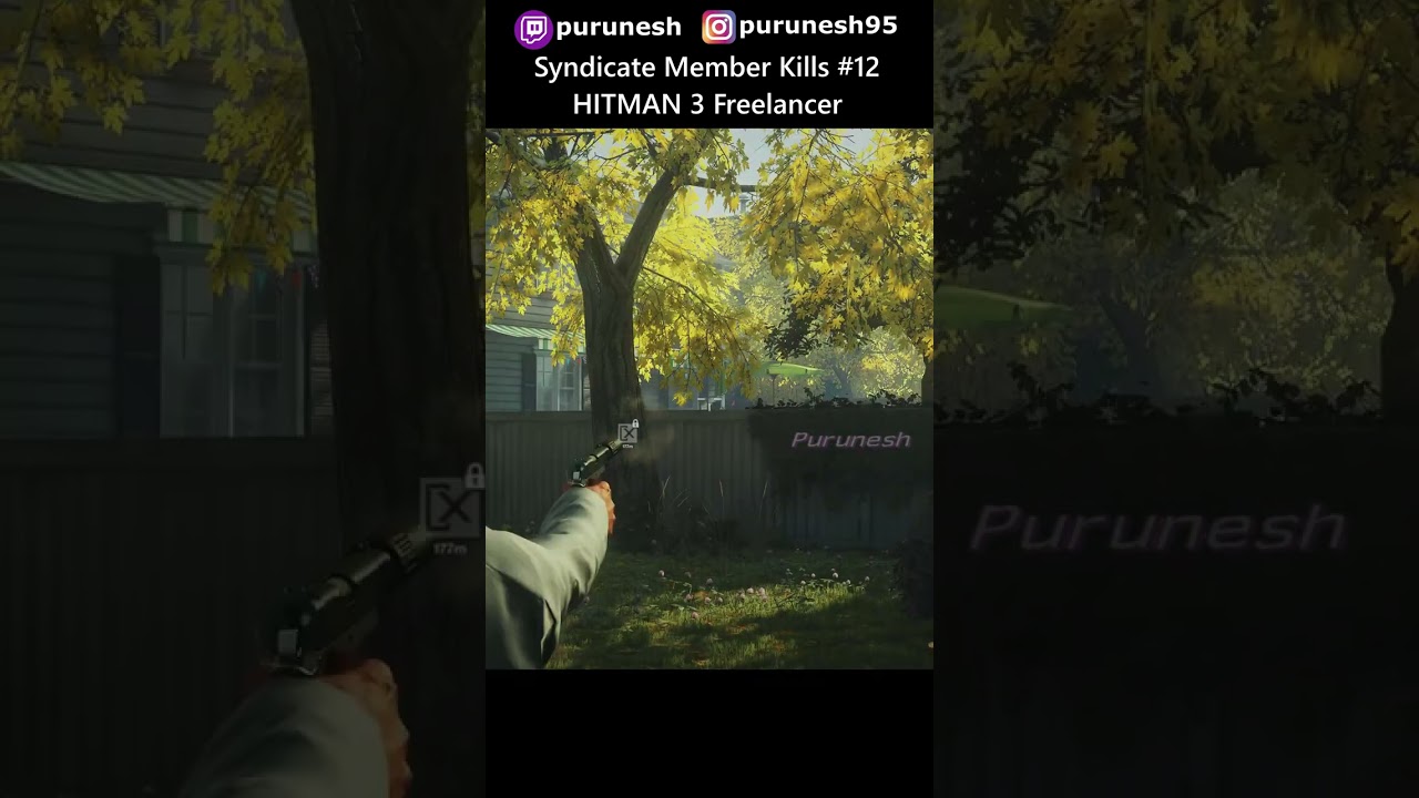 Syndicate Member Kills #12 🔥😎 HITMAN 3 Freelancer #shorts