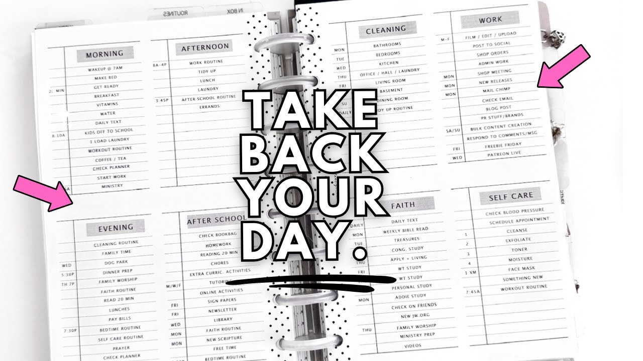 8 Routines to Plan In Your Planner to be More Productive