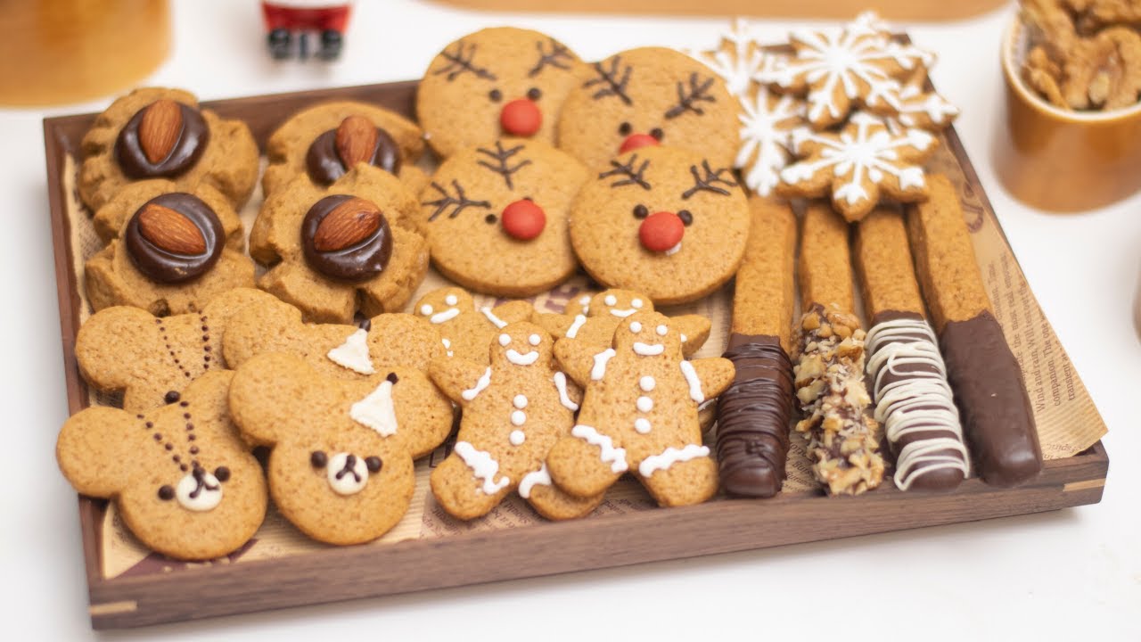Hướng Dẫn Làm 6 KIỂU BÁNH QUY GỪNG Cho Giáng Sinh | 6 Simple Ways To Decorate Gingerbread Cookies