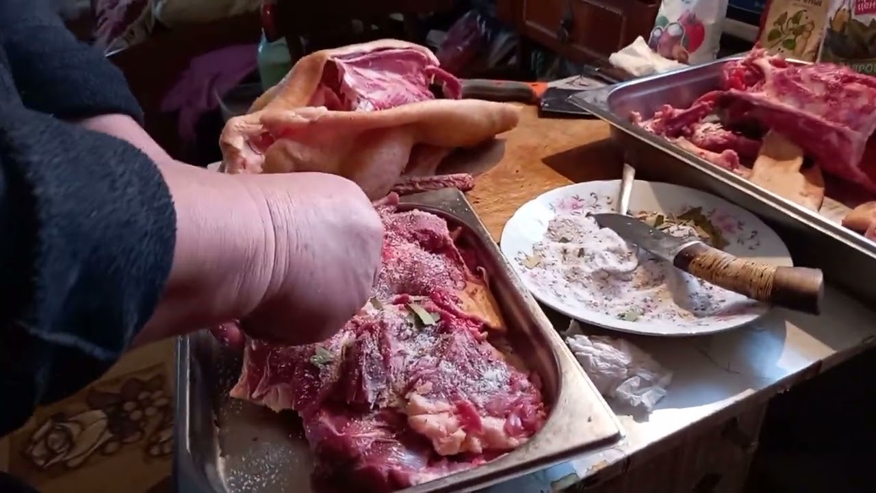 Соление гуся в банки,жизнь на даче