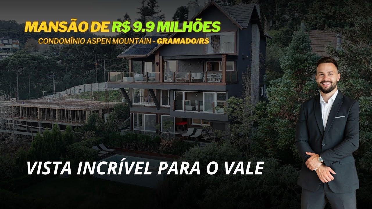 Mansão de R$ 9.9 Milhões no Aspen Mountain Gramado | Tour Completo de Luxo