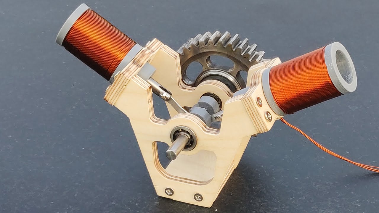 Making V-Twin Engine Using Magnets || V-2 Engine