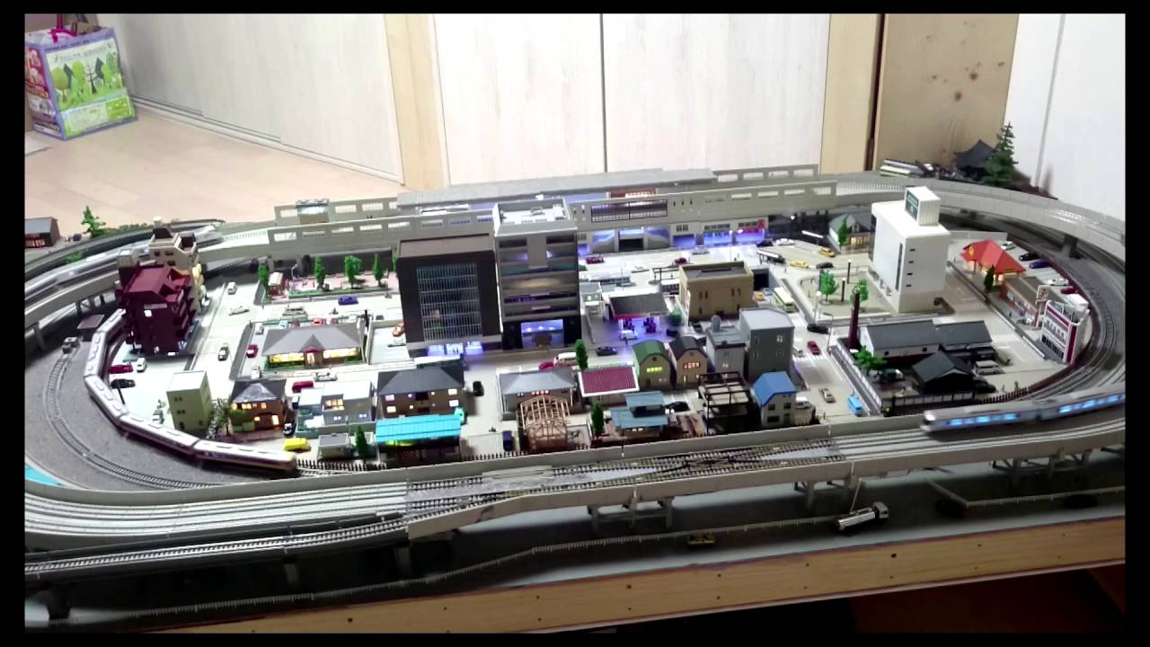 Retractable n-gauge layout 収納式N-ゲージ鉄道レイアウト