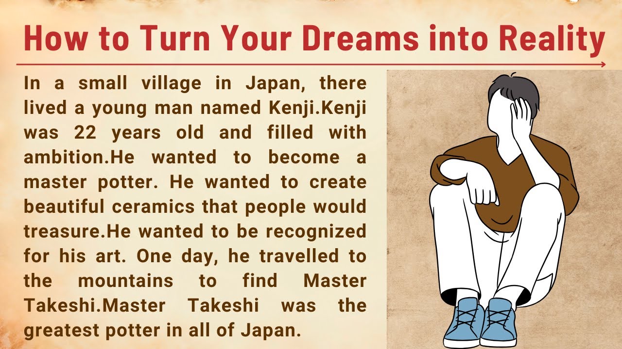 How To Turn Your Dreams Into Reality | Learn English Through Motivational Story | Easy Listening