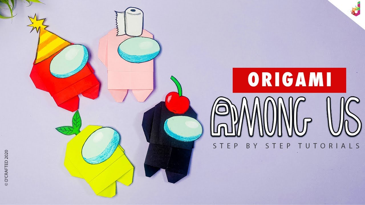 Origami AMONG US | How to Make Origami Among Us | Paper Crafts Easy