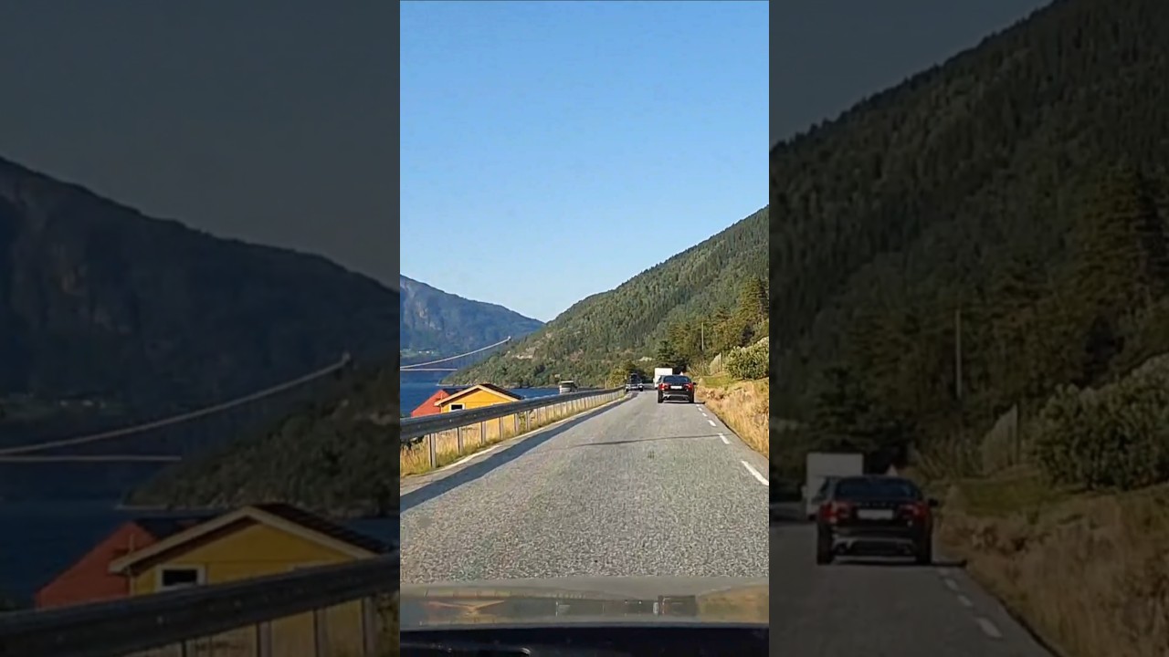 Driving in Hardanger, Norway