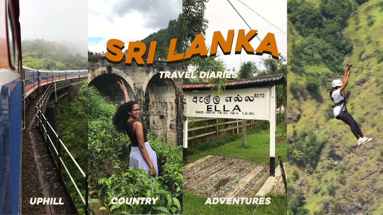 SRI LANKA | most scenic train ride , Ella Town, Little Adam's Peak, Zip lining, Nine Arches Bridge