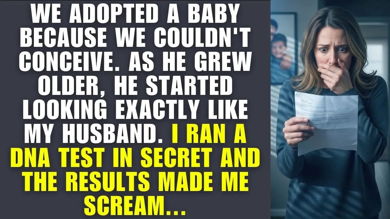 We Adopted A Baby… But He Grew To Look Just Like My Husband. The Secret DNA Test Made Me Scream.