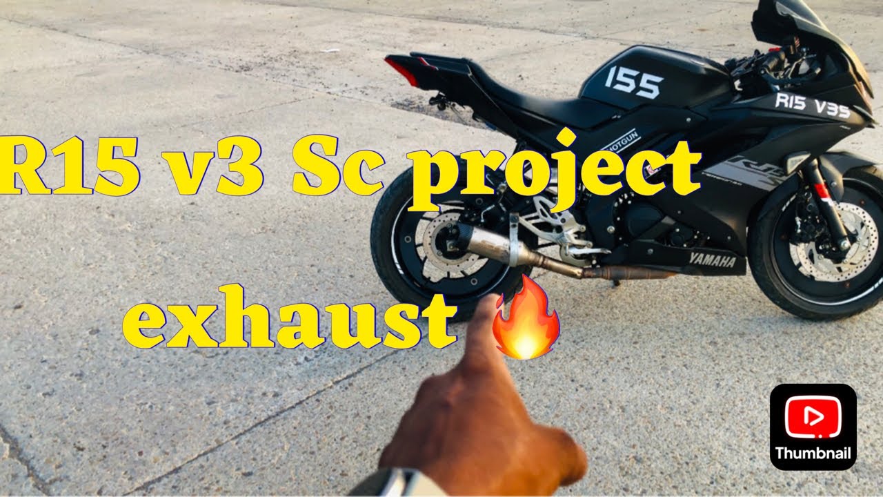 R15 v3 Sc project exhaust 🔥🚀 modified #r15v3 #r15v5 #exhaust 