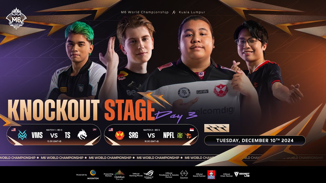 🔴 LIVE | MLBB M6 World Championship | Knockout Stage Day 3