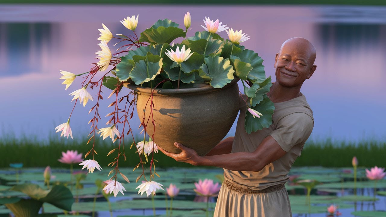 Come piantare una ninfea in un vaso grande rettangolare, gabasso. Piantare la ninfea Black Princess.