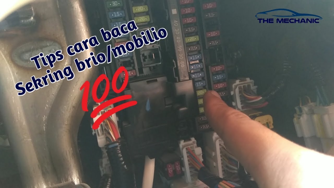 Letak kotak sekring Honda Brio / Mobilio & cara bacanya!