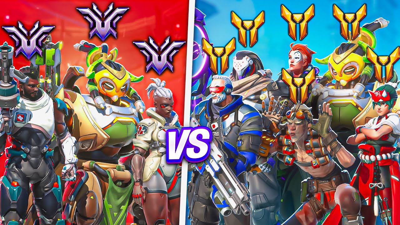 3 ЧЕМПИОНА против 6 ЗОЛОТЫХ &mdash; Кто победит?! (Overwatch 2)