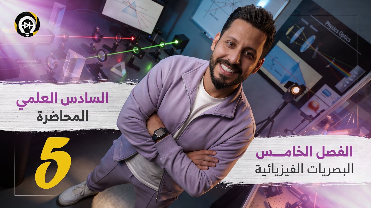 الفصل الخامس - البصريات الفيزيائية - المحاضرة 5 - منهج 2026