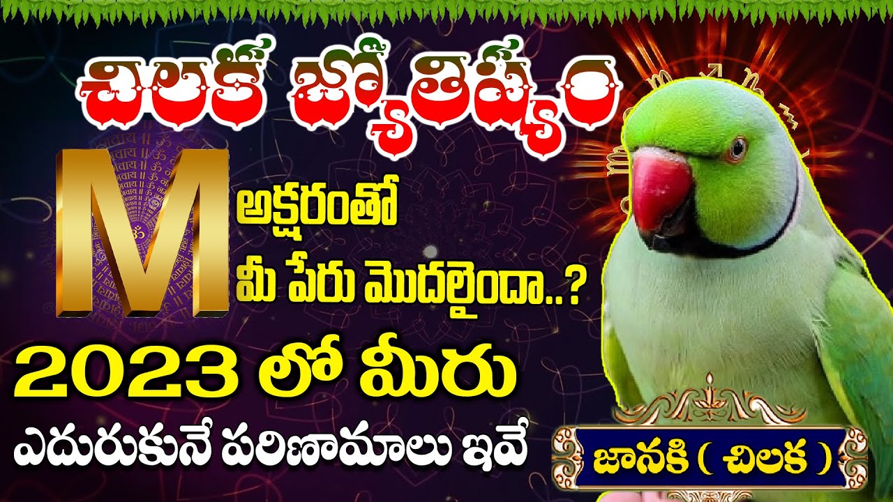 M - Letter Name Astrology Telugu | Name Numerology | Chintamani Jatakam | Subhamastu