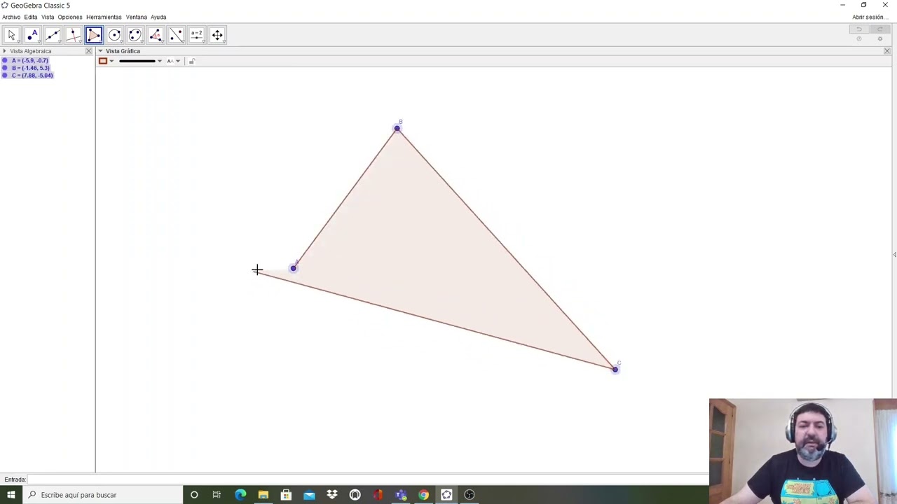 Sj, Tutorial GeoGebra - Rectas y Puntos Notables de un triángulo