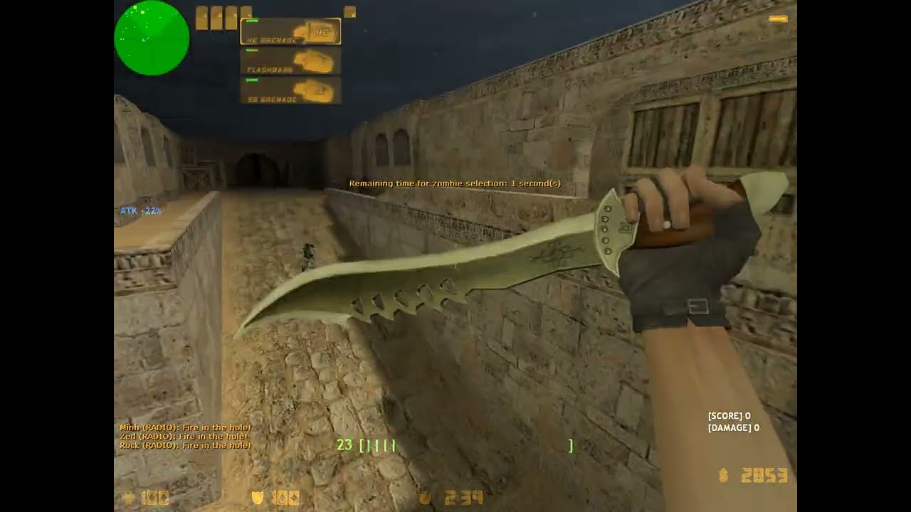 Counter strike 1.6 Zombie darkness Gameplay (2) in 2024