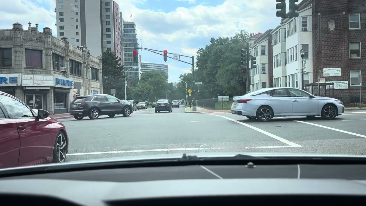 Driving On Harrison Street East Orange Heading To South Orange NJ