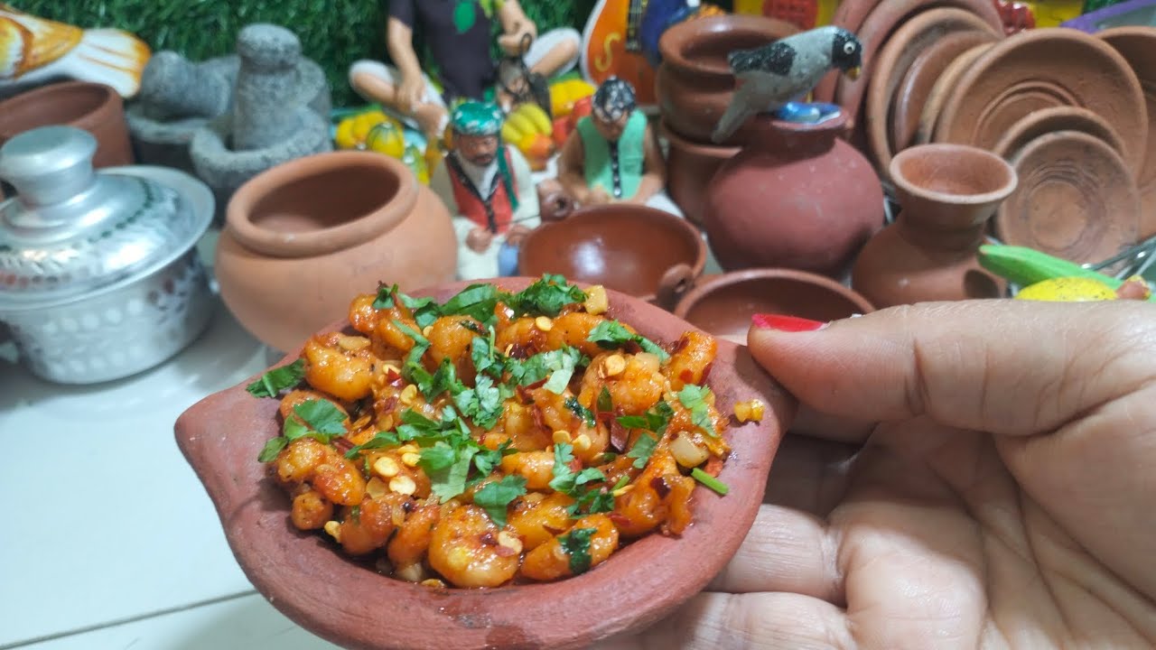 Miniature Butter Garlic shrimp | butter garlic prawns.@Kidstinyfood-19 
