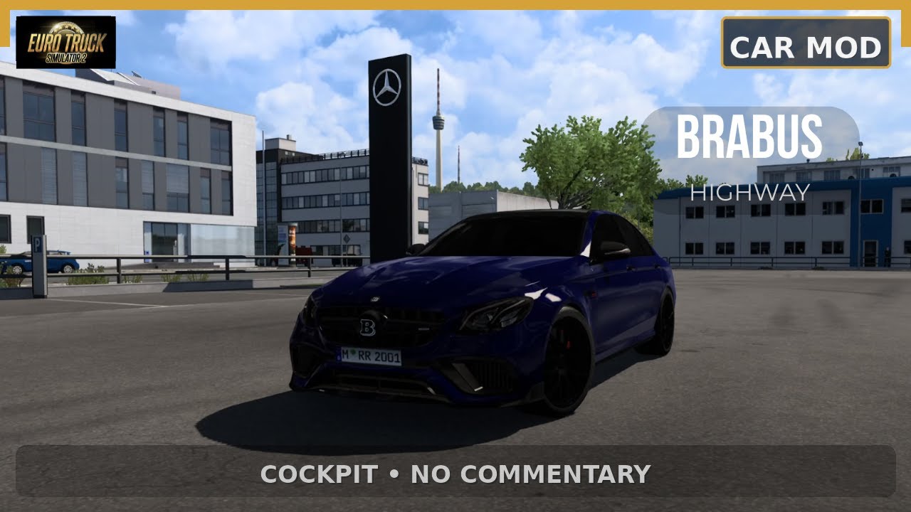 ETS2 Brabus E63 Drive: Stuttgart to Berlin (Loud Exhaust • Cockpit View • No Commentary)