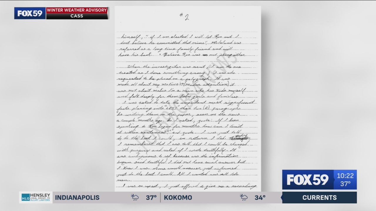 Delphi defense team requests evidence related to inmate who Ron Logan supposedly confessed to