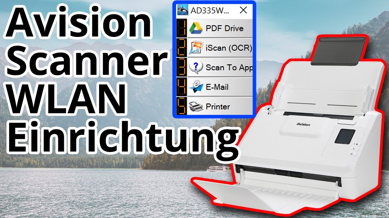 Avision Scanner AD335WN: Ersteinrichtung mit LAN und WLAN auf Windows