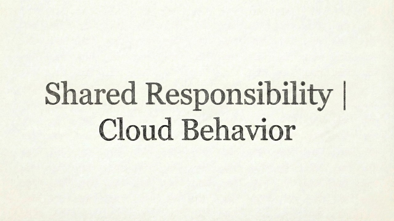 Shared Responsibility in Cloud Computing Explained