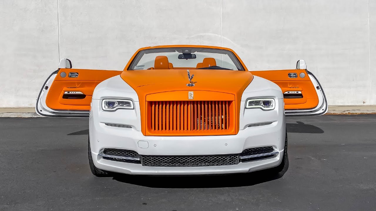 Orange Inside Out Two Tone $400,000 Rolls Royce Dawn, How to change a Bugatti Battery.