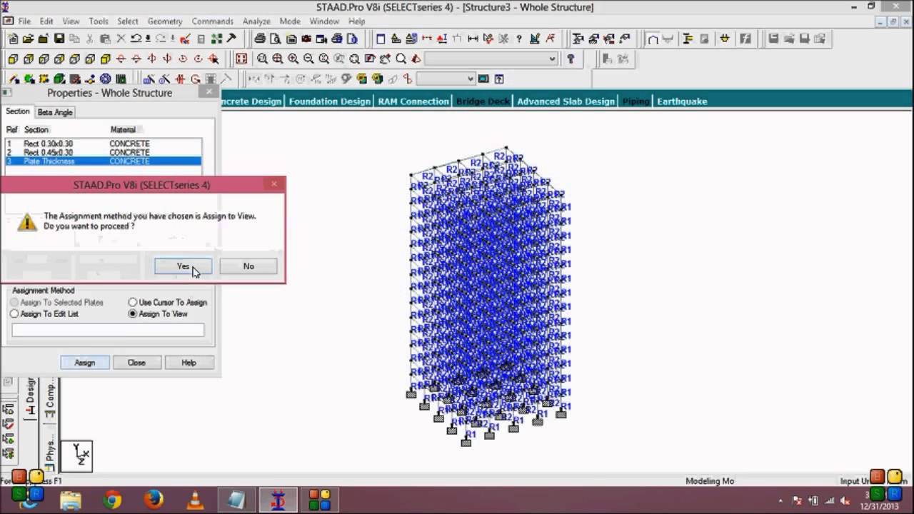 Calculating Natural Frequency of a Building By Modal Shape Staad pro