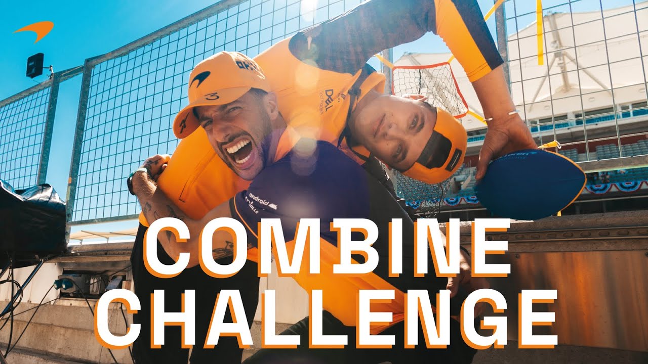 McLaren Combine with Lando Norris and Daniel Ricciardo