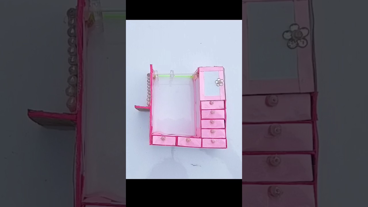 mini dressing table#shorts#trending#viral#viralvideo#explore#miniature#dressingtables#mini#craft#diy