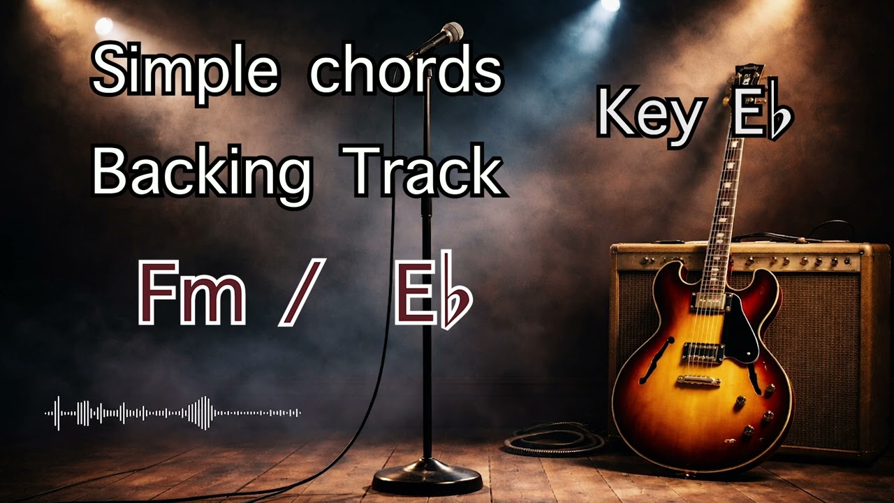 Simple chords Backing Track【Key E♭】