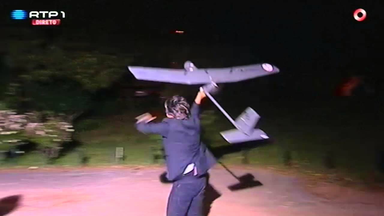 EPIC WIN - UAV launched live by TV show host Nuno Markl
