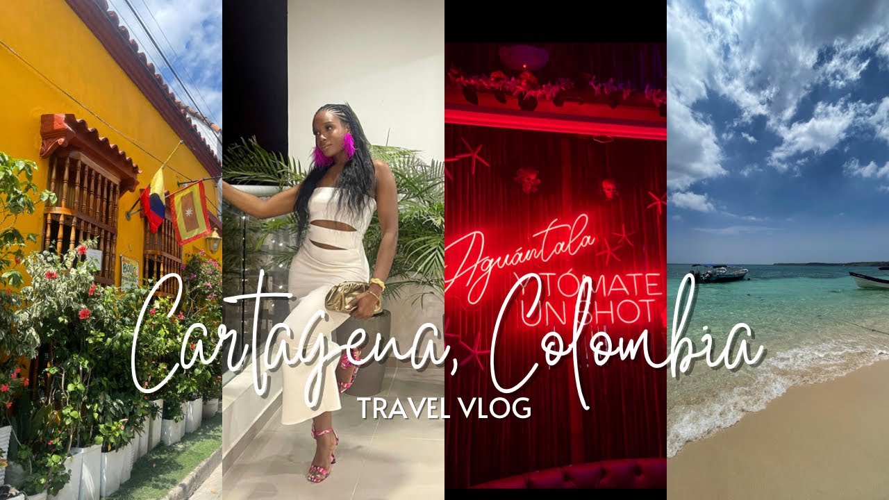CARTAGENA COLOMBIA TRAVEL VLOG! Playa Tranquilla, Boat Trip, Lots of Food, Private Painting Class