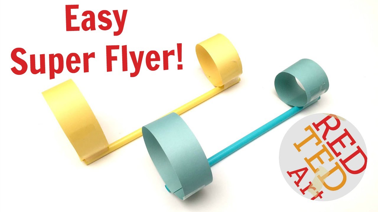 #1 BEST Paper Plane - Circle Paper & Straws Airplane - DIY Paper Toys (S.T.E.M.)