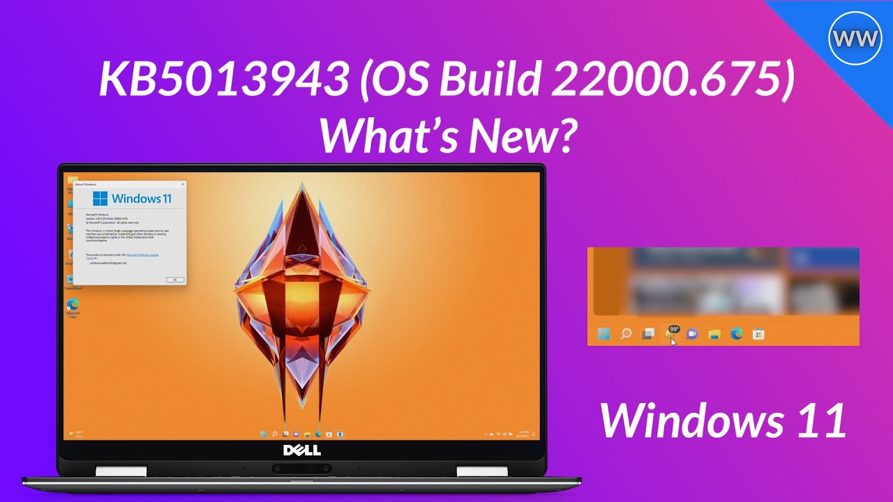 Windows 11 Build 22000.675: Explorer Fixes, Weather Widget Update, Media Player Fix, and More