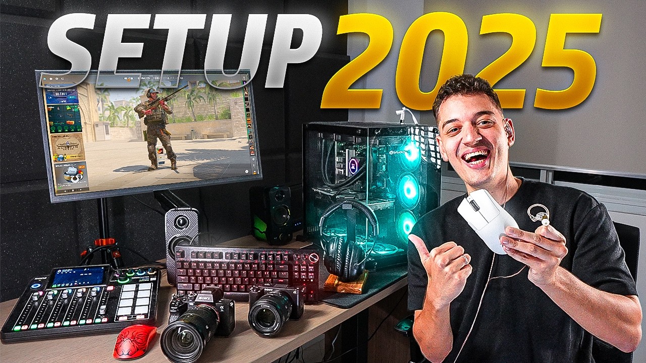 Esse é o meu SETUP em 2025 para jogar e gravar CS 2