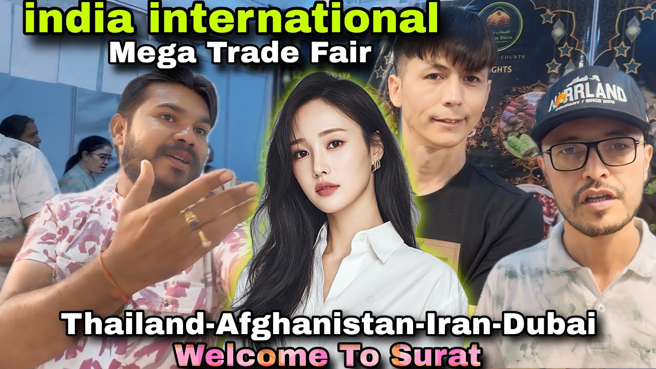 સુરત મા પહેલીવાર 💝 India international Mega Trande Fair in Surat | Foreign Stalls & Full Masti 🤪