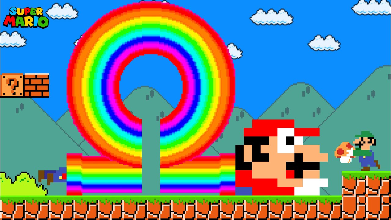 Cat Mario: Everything Turn To OMEGA When Mario Touches it